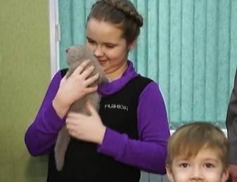 Путин подарил девочке вислоухого котенка